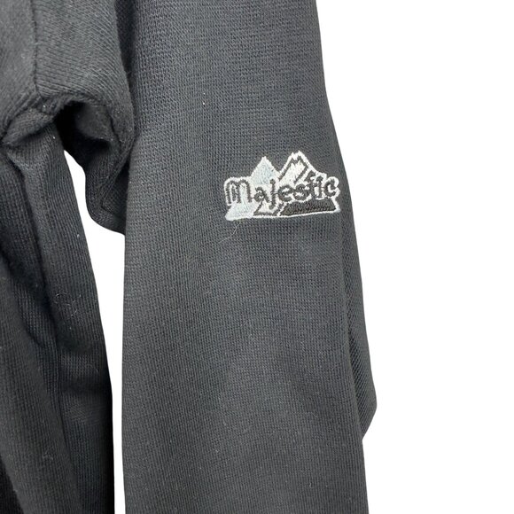 Vtg Majestic Diamond Collection Tampa Bay Devil Rays Shirt XXL Black Turtleneck - Picture 4 of 12